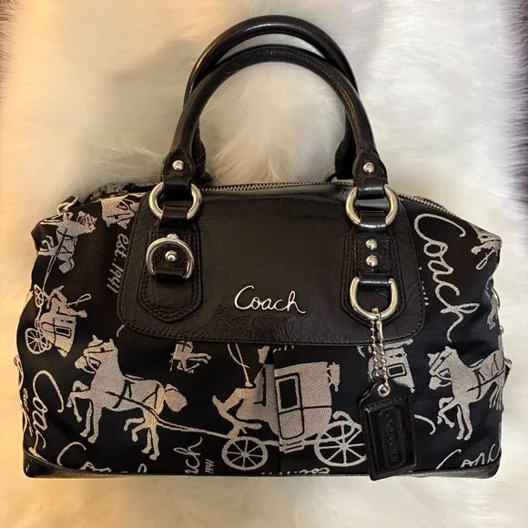 Coach Ashley Horse and Carriage Satchel! K1094-F15540 $389.00 Clearing Out! - Picture 1 of 4